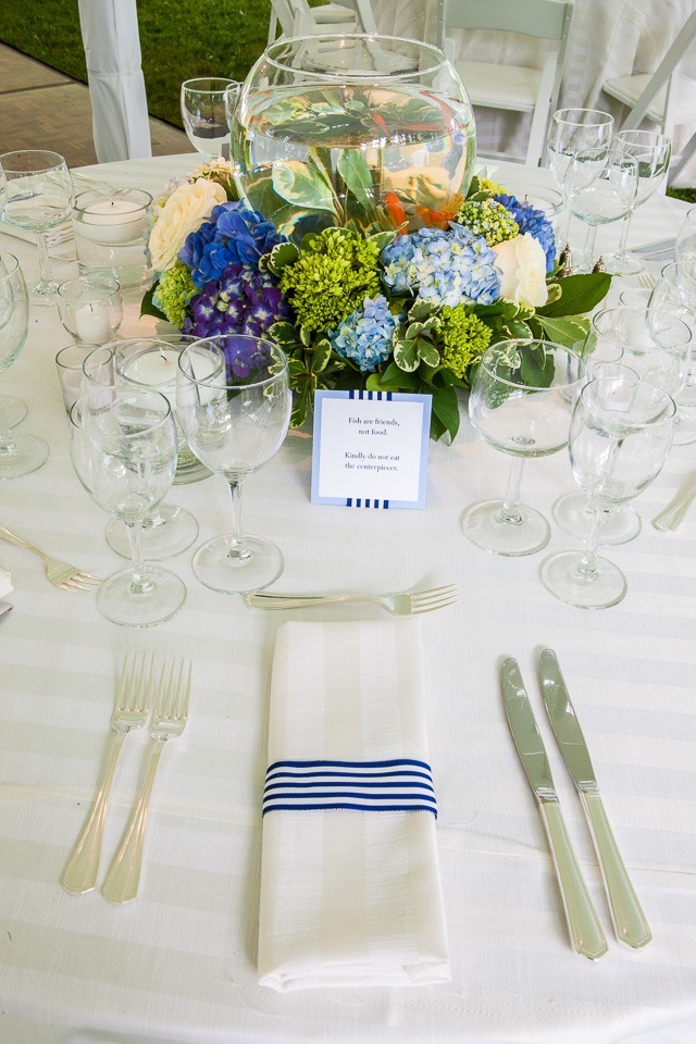 wedding table place setting
